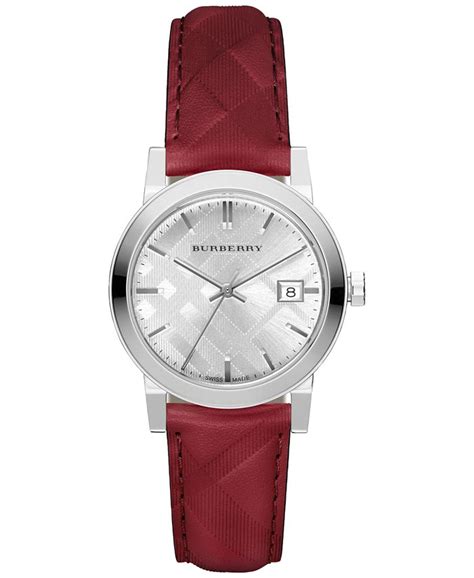 Burberry Women's Swiss The Classic Round Red 